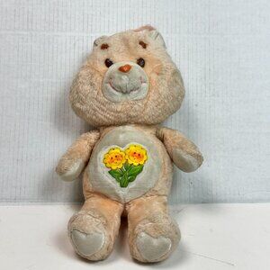 1983 Vintage Kenner Care Bears Friend Bear Peach 13”Plush Stuffed Animal Toy